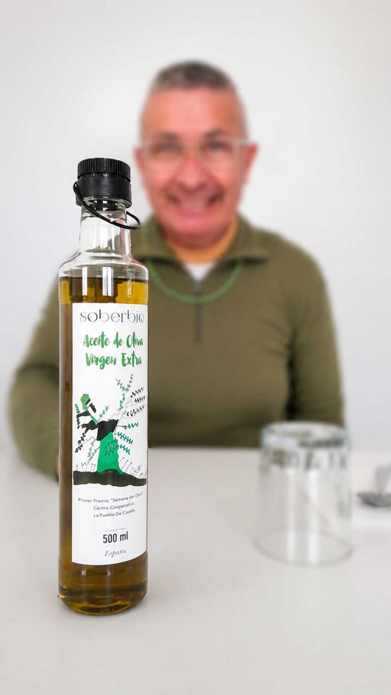 Etiqueta botella aceite