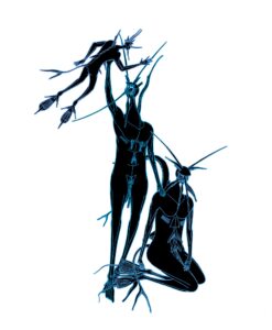 Dibujo de la escultura Merxheido. 2019